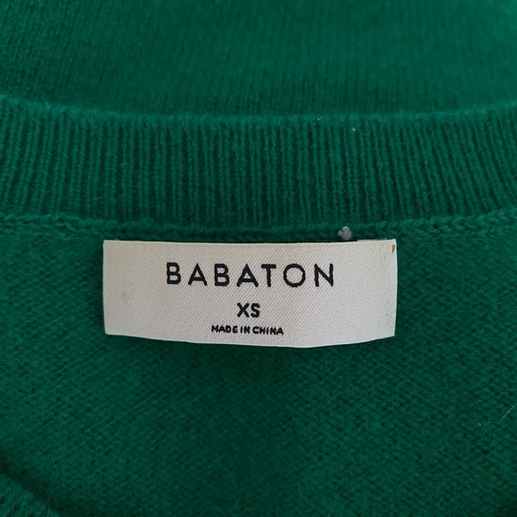 Aritzia Babaton Quaterly Casmere sweater - Bright Green XS - Picture 3 of 5
